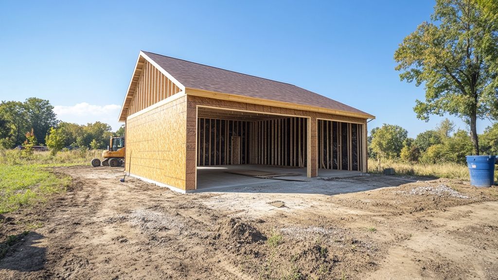 Détailler le processus et les coûts associés à la construction d'un garage